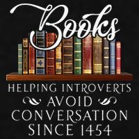 Books Helping Introverts Avoid Conversation Ladies PosiCharge Tri-Blend Wicking Tank
