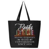 Books Helping Introverts Avoid Conversation 25L Jumbo Tote