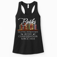 Books Helping Introverts Avoid Conversation Womens Tank Top