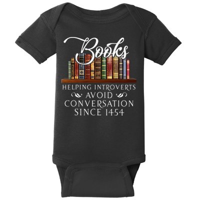 Books Helping Introverts Avoid Conversation Baby Bodysuit