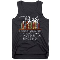 Books Helping Introverts Avoid Conversation Tank Top