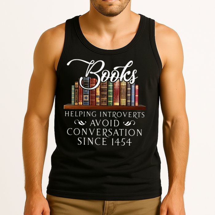 Books Helping Introverts Avoid Conversation Tank Top