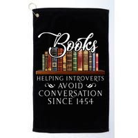 Books Helping Introverts Avoid Conversation Golf Towel