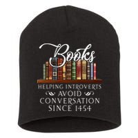 Books Helping Introverts Avoid Conversation Short Acrylic Beanie