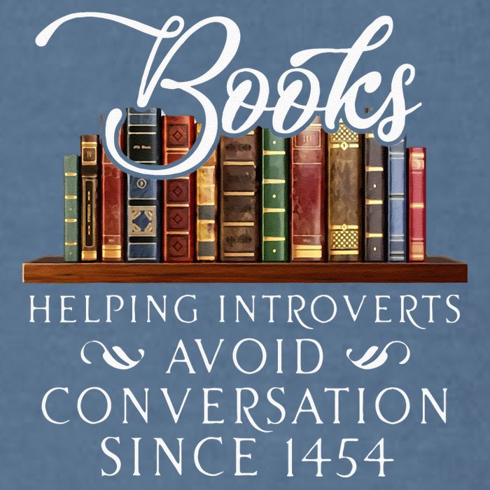 Books Helping Introverts Avoid Conversation Garment-Dyed Sweatshirt