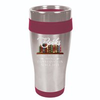 Books Helping Introverts Avoid Conversation 16oz Travel Tumbler