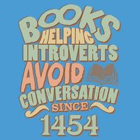 Books Helping Introverts Avoid Conversation 1454 Tie Dye Hoodie