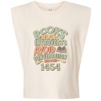 Books Helping Introverts Avoid Conversation 1454 Garment-Dyed Women's Muscle Tee