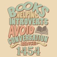 Books Helping Introverts Avoid Conversation 1454 Bag