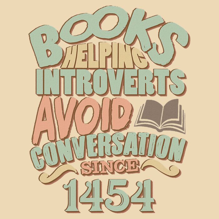 Books Helping Introverts Avoid Conversation 1454 Bag