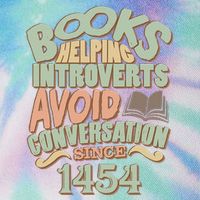 Books Helping Introverts Avoid Conversation 1454 Legacy Tie Dye Trucker Hat