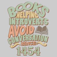 Books Helping Introverts Avoid Conversation 1454 Tie-Dye T-Shirt