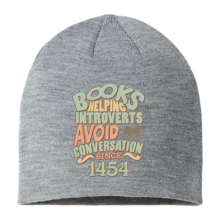 Books Helping Introverts Avoid Conversation 1454 Sustainable Beanie