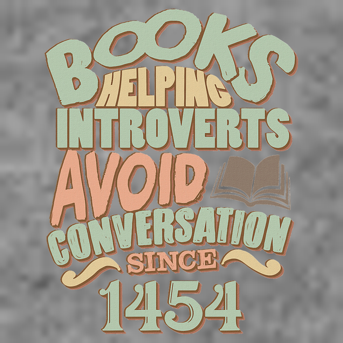 Books Helping Introverts Avoid Conversation 1454 Toddler Sweatshirt