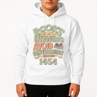 Books Helping Introverts Avoid Conversation 1454 Hoodie
