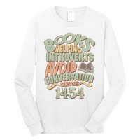 Books Helping Introverts Avoid Conversation 1454 Long Sleeve Shirt
