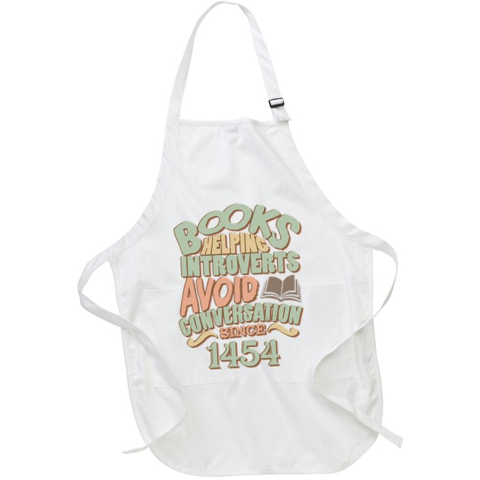 Books Helping Introverts Avoid Conversation 1454 Apron