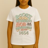 Books Helping Introverts Avoid Conversation 1454 T-Shirt