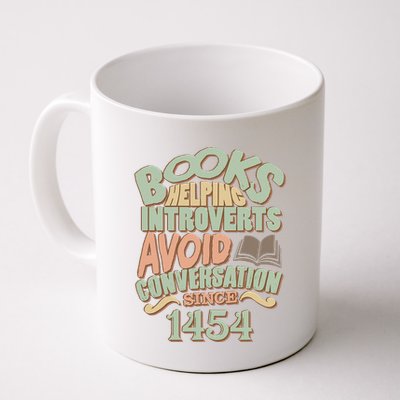 Books Helping Introverts Avoid Conversation 1454 Mug