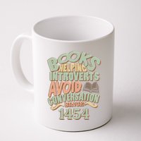Books Helping Introverts Avoid Conversation 1454 Mug
