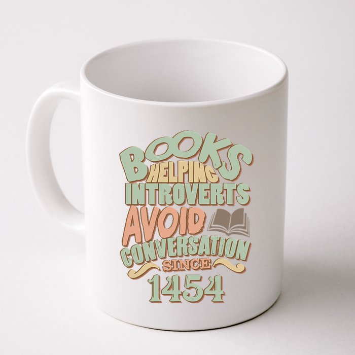Books Helping Introverts Avoid Conversation 1454 Mug