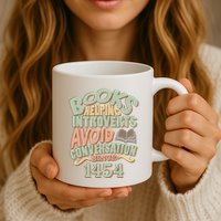 Books Helping Introverts Avoid Conversation 1454 Mug