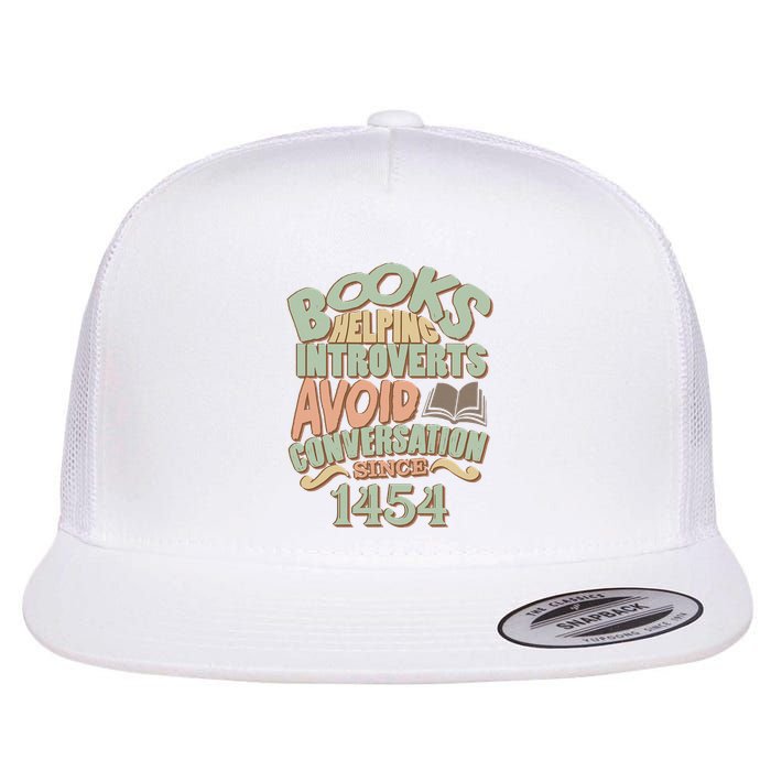 Books Helping Introverts Avoid Conversation 1454 Flatbill Hat