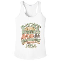 Books Helping Introverts Avoid Conversation 1454 Ladies PosiCharge Competitor Racerback Tank