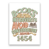 Books Helping Introverts Avoid Conversation 1454 Poster