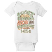 Books Helping Introverts Avoid Conversation 1454 Baby Bodysuit