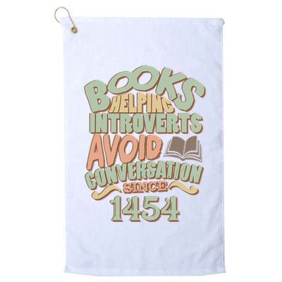Books Helping Introverts Avoid Conversation 1454 Golf Towel