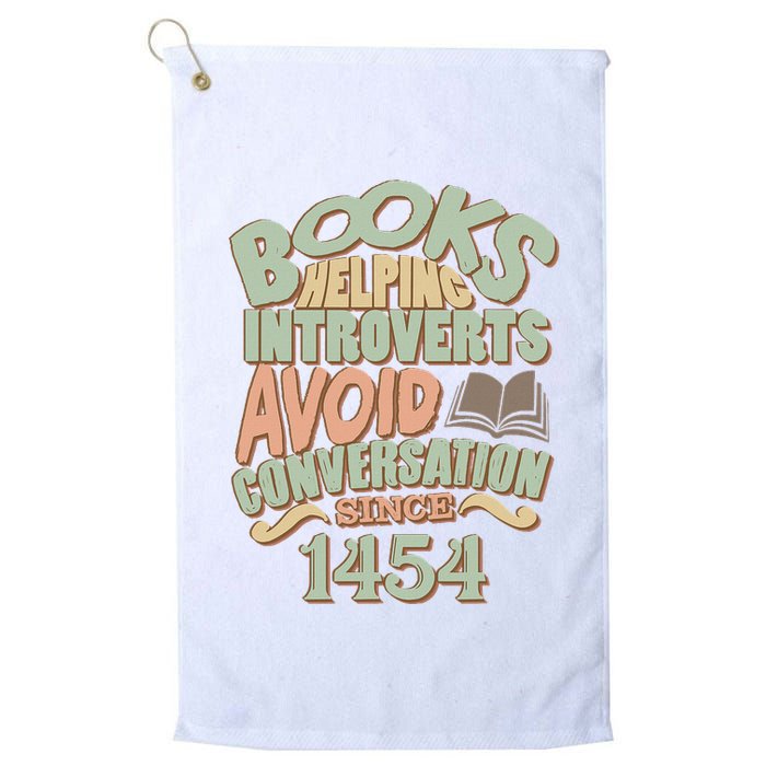 Books Helping Introverts Avoid Conversation 1454 Golf Towel