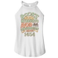 Books Helping Introverts Avoid Conversation 1454 Women's Perfect Tri Rocker Tank