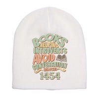 Books Helping Introverts Avoid Conversation 1454 Short Acrylic Beanie