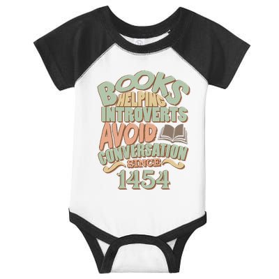 Books Helping Introverts Avoid Conversation 1454 Infant Baby Jersey Bodysuit