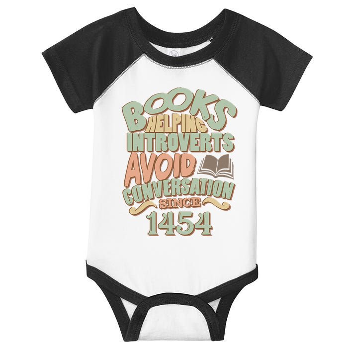 Books Helping Introverts Avoid Conversation 1454 Infant Baby Jersey Bodysuit