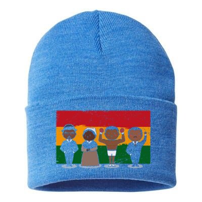 Black History Inspirational Leaders African American Cute Gift Sustainable Knit Beanie