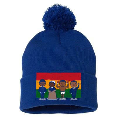 Black History Inspirational Leaders African American Cute Gift Pom Pom 12in Knit Beanie