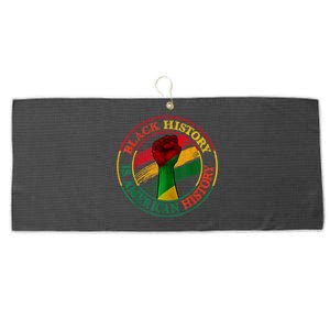 Black History Is American History African American Gifts Large Microfiber Waffle Golf Towel