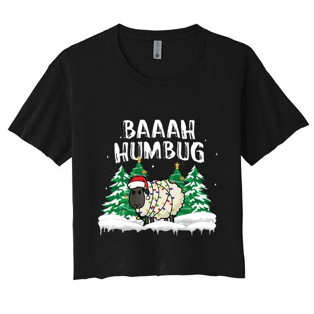 Bah Humbug I Hate Christmas Xmas Hater Anti Christmas Gift Crop Top