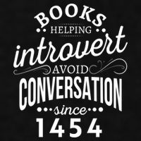 Books Helping Introvert Avoid Conversation Since 1454 Gift Ladies PosiCharge Tri-Blend Wicking Tank