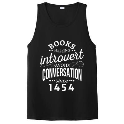 Books Helping Introvert Avoid Conversation Since 1454 Gift PosiCharge Competitor Tank