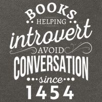 Books Helping Introvert Avoid Conversation Since 1454 Gift Cotton Canvas Backpack