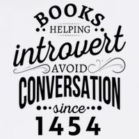 Books Helping Introvert Avoid Conversation Since 1454 Gift Garment-Dyed Sweatshirt