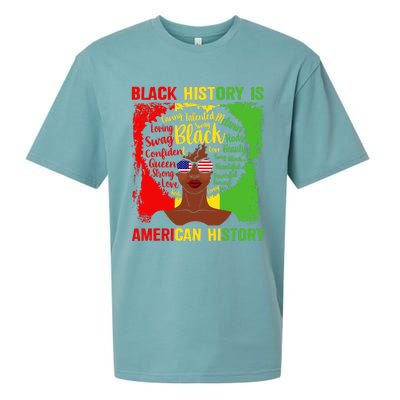 Black History Is American History Africa Afro Melanin Queen Gift Sueded Cloud Jersey T-Shirt