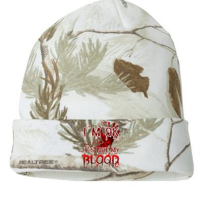 Bloody Halloween Im Fine It Is Not My Blood Kati Licensed 12" Camo Beanie