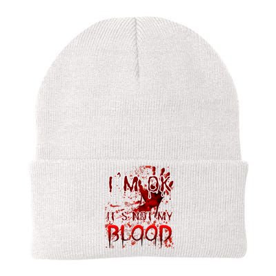 Bloody Halloween Im Fine It Is Not My Blood Knit Cap Winter Beanie