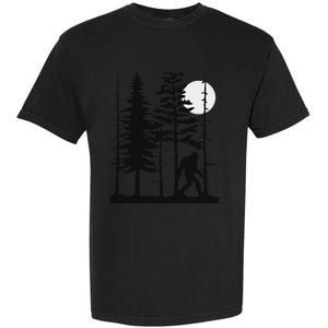 Bigfoot Hiding In Forest For Sasquatch Believers Garment-Dyed Heavyweight T-Shirt