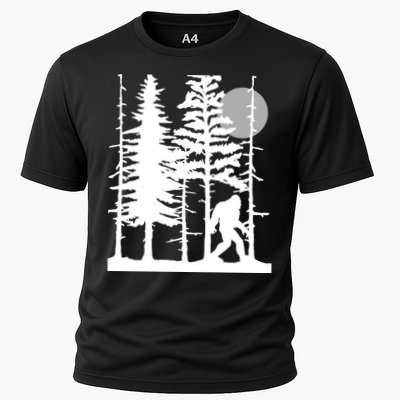 Bigfoot Hiding In Forest For Sasquatch Believers Performance Shirt