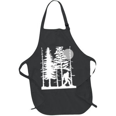 Bigfoot Hiding In Forest For Sasquatch Believers Apron